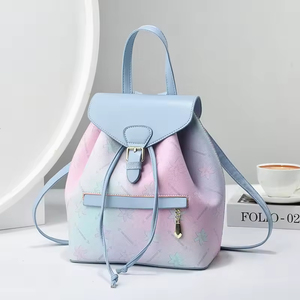 Nouveau Sac à Dos Loisir Tendance pour Femme, Sac à Dos Rétro pour Étudiante, Cartable à Fermeture Éclair avec Fermeture à Cordon, Sac à Dos Seau - Product Image 2