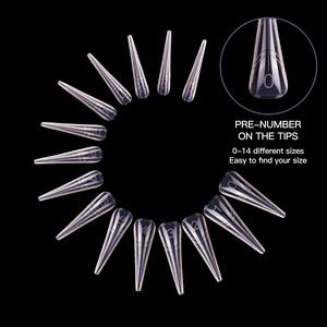 Produttore di Forme per Unghie Personalizzate con Logo, 15 Misure, Forme per Unghie Francesi e Russe in Plastica, 305 Pezzi, Forme per Unghie Doppie di Alta Qualità - Product Image 6