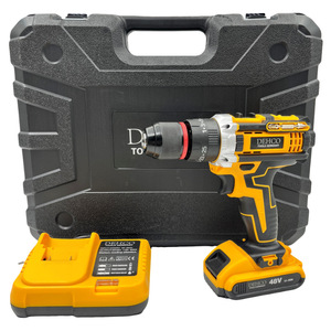 Perceuse à main Dewei haute puissance à double tête avec batterie lithium-ion, mandrin métallique trois fonctions et boîte personnalisable - Product Image 2