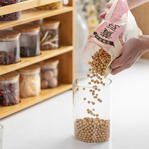 Trung Quốc nhà sản xuất của 200g lọ thủy tinh với nắp tre cho thực phẩm lưu trữ và bảo quản thư mục được liệt kê - Product Image 5