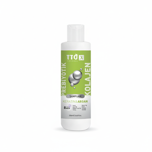 Shampoo prébiotique et collagène TTO-X, kératine et argan, renforcement des cheveux, nutrition et brillance, réparation des cheveux, unisexe, 250 ml - Product Image 2