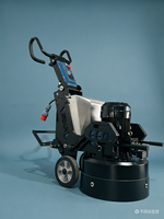 JINGKUN 550 380V 7.5kW Ponceuse à béton manuelle pour sols, ponçage à sec/humide, haute efficacité opérationnelle, époxy durci, 270kg, 1 an de garantie