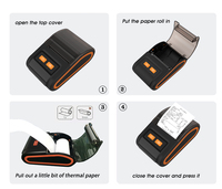 Nouvelle conception, imprimante thermique portable Bluetooth mini 2 pouces, imprimante thermique mobile sans fil 58 mm, imprimante thermique de reçus portable Android