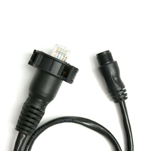 Câble Ethernet Pigtail Étanche Marin M12 vers RJ45, Cordon Réseau à Montage sur Panneau pour Réseau Marin Garmin - Product Image 4