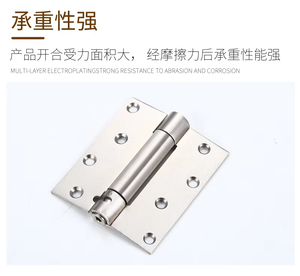 Charnière de meuble en acier inoxydable à double ouverture avec amortisseur à ressort, pliage automatique, ouverture fluide pour chambre et maison - Product Image 5