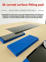 Tapis de laminage universel 3K OCA pour collage de surface, moule pour écran LCD incurvé, outil de réparation de téléphone portable