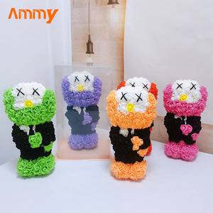 Ammy Factory Direct Fleurs artificielles Rose en mousse PE Ourson en peluche pour l'obtention du diplôme Fête des pères Fête des mères Cadeaux de Noël - Product Image 5