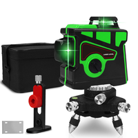 Kit de niveau laser 12 lignes avec support d'angle, sac de transport, chargeur de batterie et lunettes de sécurité pour l'installation de carreaux – Vente en gros OEM