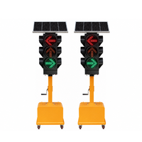 Feu de signalisation mobile solaire 3 voies 200 mm avec minuterie programmable pour le contrôle du trafic