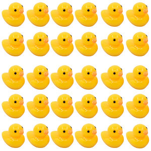 30 piezas Mini pato amarillo animales Flatback resina encantos para DIY Craft Slime móvil caso llavero Decoración - Product Image 1