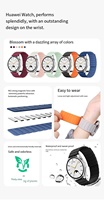 Bracelet magnétique en silicone respirant pour montre connectée, 18 mm, 20 mm, 22 mm, pour Huawei GT5/GT6, Samsung Galaxy 7 6 5 4 3