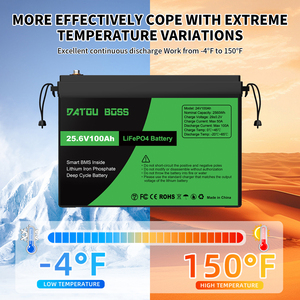 ชุดแบตเตอรี่ลิเธียมไอออน100AH <span class=keywords><strong>24V</strong></span> 25.6V 2.56KWH 100AH Lifepo4 2.56kwh แบตเตอรี่ลิเธียม - Product Image 6