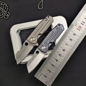 Cuchillo Plegable Mini Portátil de Acero D2 Premium, Mango de Aleación de Titanio, Rodamiento de Bolas, Cuchillo de Bolsillo, Herramienta de Supervivencia para Camping y Uso Diario - Product Image 6