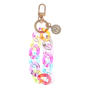 Hợp Thời Trang Ins Đầy Màu Sắc Có Thể Tháo Rời Tag Keychain Trọng Lượng Nhẹ Acrylic Và Hợp Kim Nữ Tính Túi Trái Tim Quyến Rũ Nhựa Vòng Chìa Khóa - Product Image 5