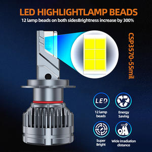 Bombillas LED para Faros Delanteros de Coche SFIDA <span class=keywords><strong>V11</strong></span>, 55 W, 6000 K, Blanco Frío, Embalaje Personalizado, H4 H7 H11 9005 9006 HB3, Luz Alta y Baja, IP68 - Product Image 2