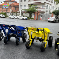 Chariot électrique en acier commercial de 1000 kg, déplacement facile, remorque de voiture, transpalette manuelle pour le déplacement de marchandises gonflables, Airfunpro