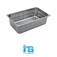 Bac alimentaire perforé en acier inoxydable GN 1/1 53 × 32,5 × 20 h cm, 1812 g Inox Inox Macel