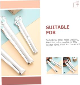 Durable 304 Stainless Steel <b>BBQ</b> Tongs Heat Resistant & Easily Cleaned Multi-Purpose <b>BBQ</b> <b>Tool</b> Set with Bread Towel Ice Clips - Product Image 4