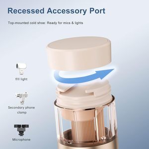 Perche à selfie AB226 1,68 m tout-en-un avec trépied à ouverture automatique, télécommande rechargeable et tige télescopique en alliage d'aluminium pour selfies en extérieur - Product Image 4