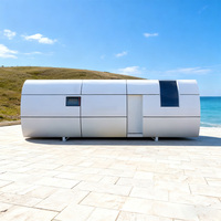 Nouvelle conception 2026, maison capsule extensible personnalisable, espace préfabriqué, maison capsule conteneur, espace commercial, pod dirigeable