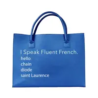 Custom Vegan Leather Handbag, I Speak Fluent, French