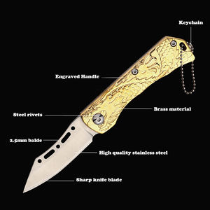 Couteau pliant en acier inoxydable pour l'extérieur, couteau de camping, d'escalade, d'autodéfense, de chasse, outils multi-usages EDC - Product Image 5