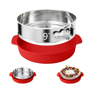 9 Inch Springform <b>Pan</b> - <b>Nonstick</b> Leakproof 304 Stainless Steel Springform Cake <b>Pan</b> with Removable Bottom - Product Image 1