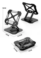 Support de tablette multifonctionnel en métal à rotation 360 degrés, réglable en hauteur, pliable, pour bureau