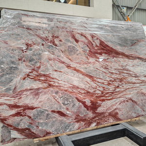 Kings cánh đá cẩm thạch đỏ tường bảng biệt thự nền tường trang trí cắt theo kích thước gạch tự nhiên đánh bóng Rosso trentino phiến đá cẩm thạch - Product Image 2