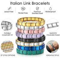 Grosir Liontin Hati Salib Perawat Cinta Pelindung Tema Seri Italia Cocok untuk Pembuatan Gelang 9mm DIY Perhiasan Baja Tahan Karat