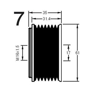 Dispositivo de rueda libre del alternador compatible con FORD TRANSIT 2.4 TDE Diésel (KW: 85, HP: 115) de 03-2004 a 05-2006 - Product Image 3