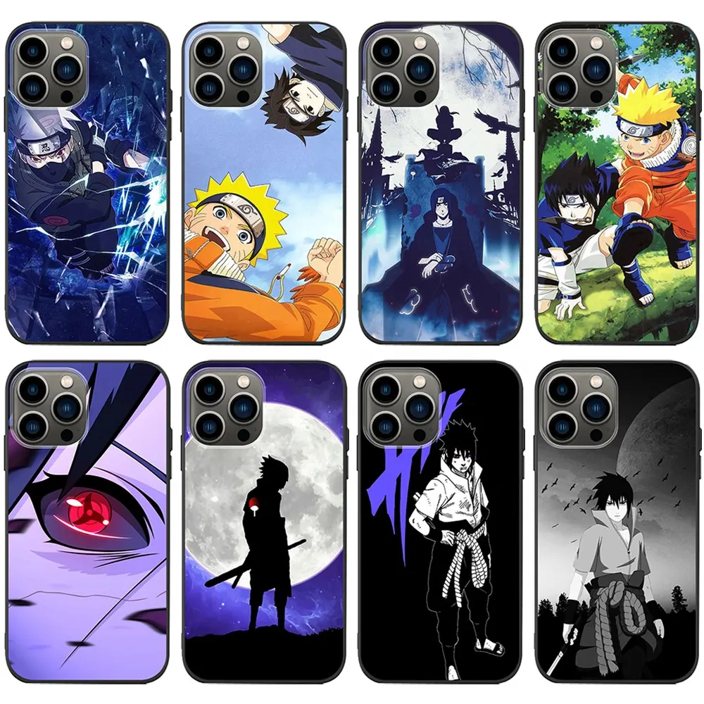 Animated Narutoing Character Design Cartoon Phone Case For iPhone 13 12 11 Pro max Mobile Phone Cover