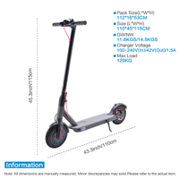 Trottinette électrique pliable personnalisée pour adultes, 8,5 pouces, deux roues, moteur 350W, trottinettes électriques portables auto-équilibrées