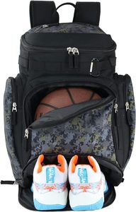Sac à dos de sport unisexe grande capacité avec compartiment à ballon pour le basketball et le football – Échantillon gratuit - Product Image 3