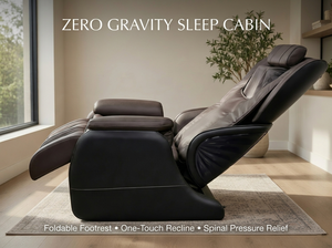 Sillón de Masaje Plegable de Doble Núcleo, Ahorra Espacio, Gravedad Cero, Compacto, con Calefacción, Eléctrico, Reclinable, Estilo Sofá, para Relajación - Product Image 2