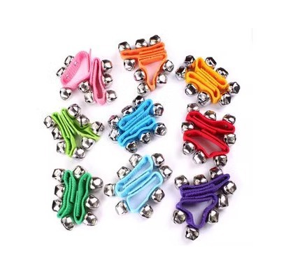 Children's Metal Hand Foot Waist Wrist Ankle Bells Music Instrument Toy