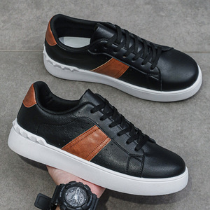 2026 Four Seasons New Leather Men <b>Skate</b> <b>Shoes</b> Versatile <b>White</b> Sneakers Lightweight Casual Flat Sports Daily Men <b>Shoes</b> - Product Image 5