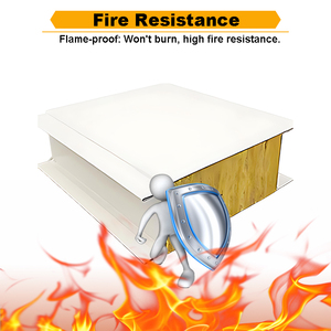 Nước và chống cháy kim loại tấm bánh sandwich đúc sẵn xây dựng tường ốp vật liệu - Product Image 4