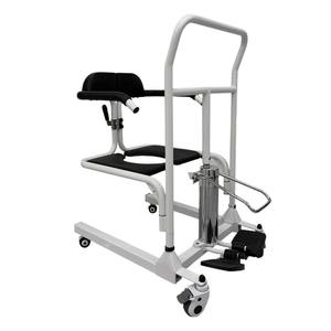 เครื่องย้ายผู้สูงอายุด้วยระบบไฮดรอลิก ปรับความสูงได้ ใช้ร่วมกับรถเข็นได้ โครงเหล็กสีขาว ความยาว 118 ซม. - Product Image 5