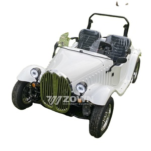 Lusso classico antico retrò auto bianca 2 posti Golf Cart popolare nuovo di zecca con motore speciale di trasporto - Product Image 1