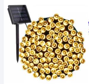 Guirnalda de Luces LED Solares de 22m <span class=keywords><strong>con</strong></span> 200 LEDs y <span class=keywords><strong>Panel</strong></span> <span class=keywords><strong>Solar</strong></span> <span class=keywords><strong>con</strong></span> Control Remoto para Decoración de Bodas, Fiestas, Navidad, Iluminación <span class=keywords><strong>Solar</strong></span> para Exteriores - Product Image 1