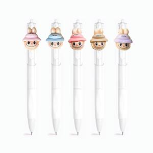 Hoogwaardige Sneldrogende Gelpen Intrekbare Gladde Zwarte Plastic <span class=keywords><strong>Pen</strong></span> Voor Examenpraktijk Gladde Zwarte Cartoon Briefpapier - Product Image 1