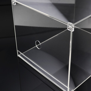 Tùy Chỉnh Rõ Ràng <span class=keywords><strong>Plexiglass</strong></span> Thả Phía Trước Nắp Hộp Giày Acrylic - Product Image 4