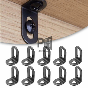 31x20x18mm thép không gỉ Góc chân đế góc bên phải L hình dạng Brace Bracket Đen rustproof, bề mặt sáng góc chân đế - Product Image 5