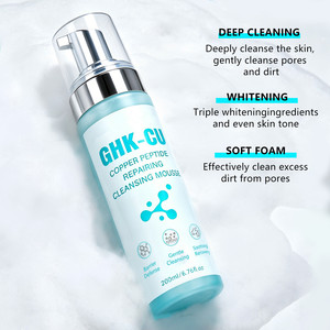 <span class=keywords><strong>Espuma</strong></span> <span class=keywords><strong>Limpiadora</strong></span> con Péptidos <span class=keywords><strong>de</strong></span> Cobre <span class=keywords><strong>de</strong></span> Marca Privada |   Reparación OEM/ODM: Limpiador Facial |   Limpiador Facial Calmante GHK-Cu <span class=keywords><strong>de</strong></span> Marca Personalizada - Product Image 3
