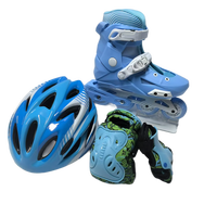 Patins à roulettes en ligne YSMLE pour enfants, débutants, professionnels, intérieur/extérieur, taille réglable, châssis en aluminium, 4 roues en PU, ensembles combinés
