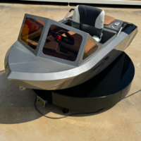 Petit bateau à réaction en aluminium, mini-bateau rapide, mini-karting électrique avec coque résistante à la corrosion