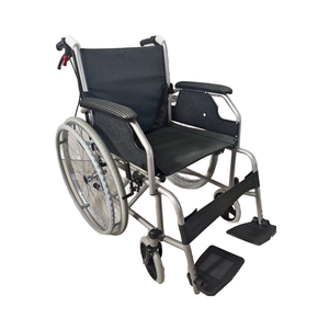 Silla de ruedas de viaje Plegable ligera, silla de ruedas Manual de aleación de aluminio estándar portátil personalizada, silla de ruedas de transporte - Product Image 3