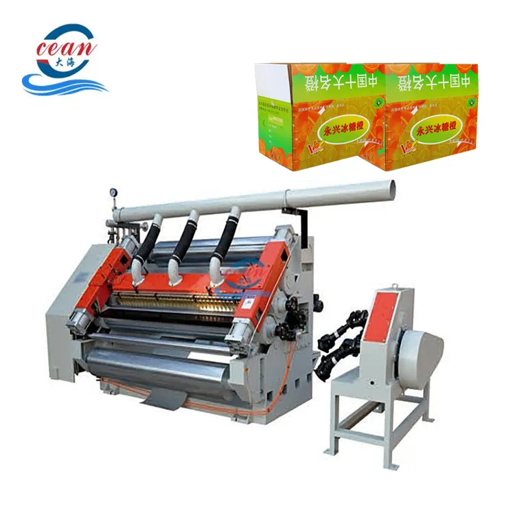 Electric heating corrugated cardboard single facer corrugator machine