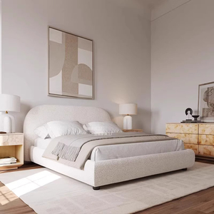 Stilvolle und komfortable <span class=keywords><strong>minimalist</strong></span> ische weiche gepolsterte Betten für Schlafzimmer Apartment Hotel oder Villa Suite - Product Image 5